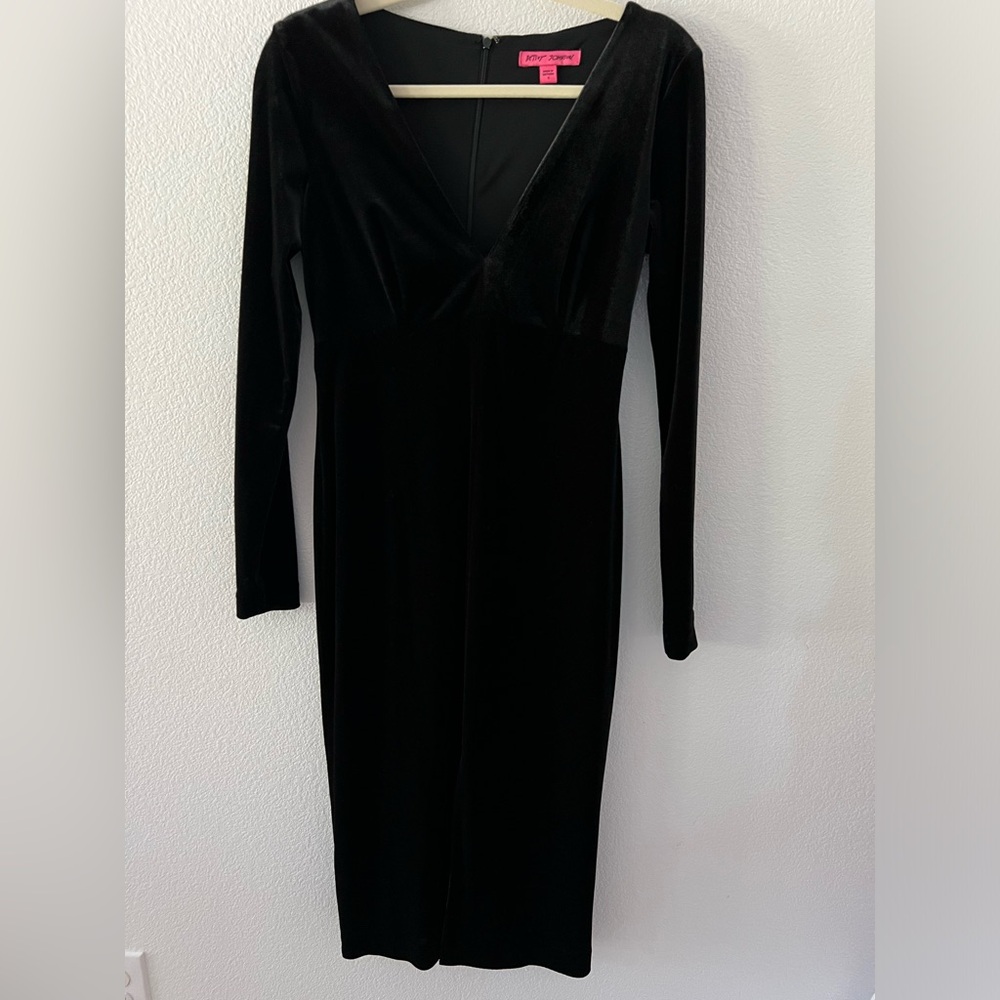 Betsy Johnson velvet dress.